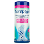 Irmãos Brant - LENÇO UMEDECIDO ALCOOL 70% + CLOREXIDINA C/40 UNIDADES POTE ASSEPTGEL