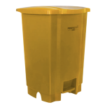 Irmãos Brant - LIXEIRA 100LT AMARELO C/PEDAL PERFECT REFORCADA
