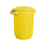 Irmãos Brant - LIXEIRA 100LT CESTO C/TAMPA AMARELA JSN