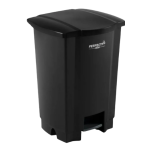 Irmãos Brant - LIXEIRA 17LT PRETA C/PEDAL PERFECT REFORCADA