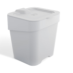 Irmãos Brant - LIXEIRA 2,5L QUADRADA PIA SLIM BRANCA UZ420