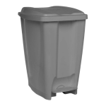 Irmãos Brant - LIXEIRA 20LT PEDAL CINZA RETANGULAR