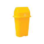 Irmãos Brant - LIXEIRA 50LT BASCULANTE AMARELA CAJOVIL