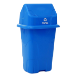 Irmãos Brant - LIXEIRA 50LT BASCULANTE AZUL CAJOVIL