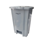 Irmãos Brant - LIXEIRA 50LT CINZA C/PEDAL PERFECT REFORCADA