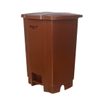 Irmãos Brant - LIXEIRA 50LT MARROM C/PEDAL PERFECT REFORCADA