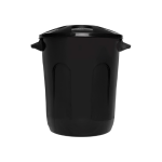 Irmãos Brant - LIXEIRA CESTO REDONDO C/TAMPA 30LT PRETA ECO NATURE