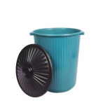 Irmãos Brant - LIXEIRA CESTO REDONDO C/TAMPA 60LT  ANTARES