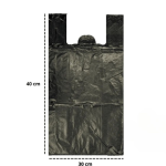 Irmãos Brant - SACOLA PRETA RECICLADA 30X40