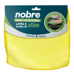 Irmãos Brant - PANO MICROFIBRA 30X30CM NOBRE AMARELO C/2