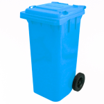 Irmãos Brant - CONTEINER 120L COM RODAS AZUL BRALIMPIA