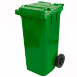 Irmãos Brant - CONTEINER 120L COM RODAS VERDE BRALIMPIA
