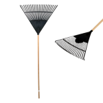 Irmãos Brant - VASSOURA PARA GRAMA PVC 23 DENTES PRETO THOMPSON