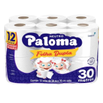 Irmãos Brant - PAPEL HIG. PALOMA FOLHA DUPLA 12X30M