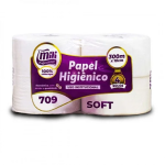 Irmãos Brant - PAPEL HIG ROLAO 4X300MTS 100% SOFT 18GR COD: 709