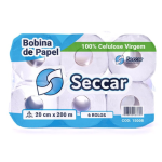 Irmãos Brant - PAPEL TOALHA BOB 6X200X20 BRANCO SECCAR 22/24GR AUTO CORTE
