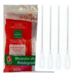 Irmãos Brant - MEXEDOR PLAST P/ DRINK C/500 11CM GOLDENPLAST