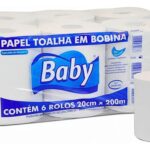 Irmãos Brant - PAPEL TOALHA BOB 6X200X20 BRANCO NOBREZA 18/20GR ALAVANCA