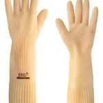 Irmãos Brant - LUVA LATEX RANHURADA CANO LONGO G (9) COR NATURAL IMBAT