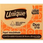 Irmãos Brant - PAPEL TOALHA 16X20 F.DUPLA C/6000 UNIQUE DUO 1710